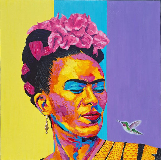 FRIDA CON COLIBRÍ